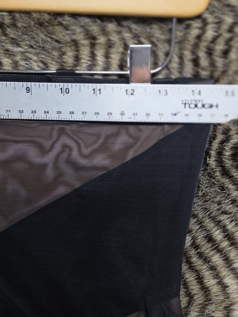 Honeylove Black High-Waist Shaping Bodysuit with Mesh Thigh Panels - Picture 4 of 8